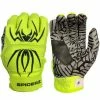 2022 Spiderz Hybrid Batting Gloves: Neon Yellow/Black