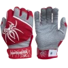 2022 Spiderz PRO Model Batting Gloves: Red/White