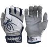 2022 Spiderz PRO Model Batting Gloves: White/Navy Blue