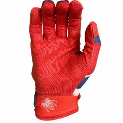 2023 Spiderz Pro Model Batting Gloves: White/Red/Navy -Fielding Gloves Sales Store 2023SpiderzProModelBattingGloves White Red Navy2023SpiderzProModelBattingGloves White Red Navy 2