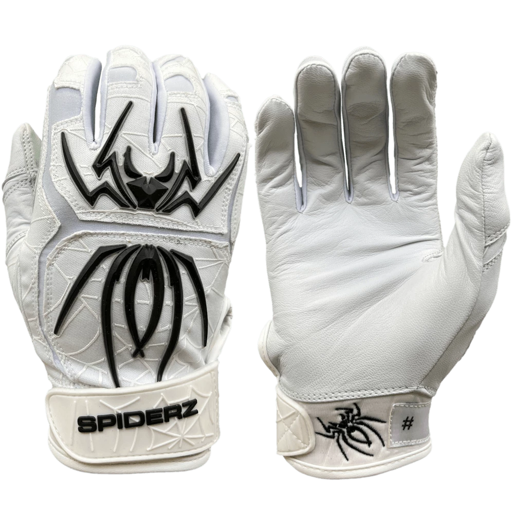 2022 Spiderz ENDITE Batting Gloves: White And Black 1 2022 Spiderz ENDITE Batting Gloves: White And Black