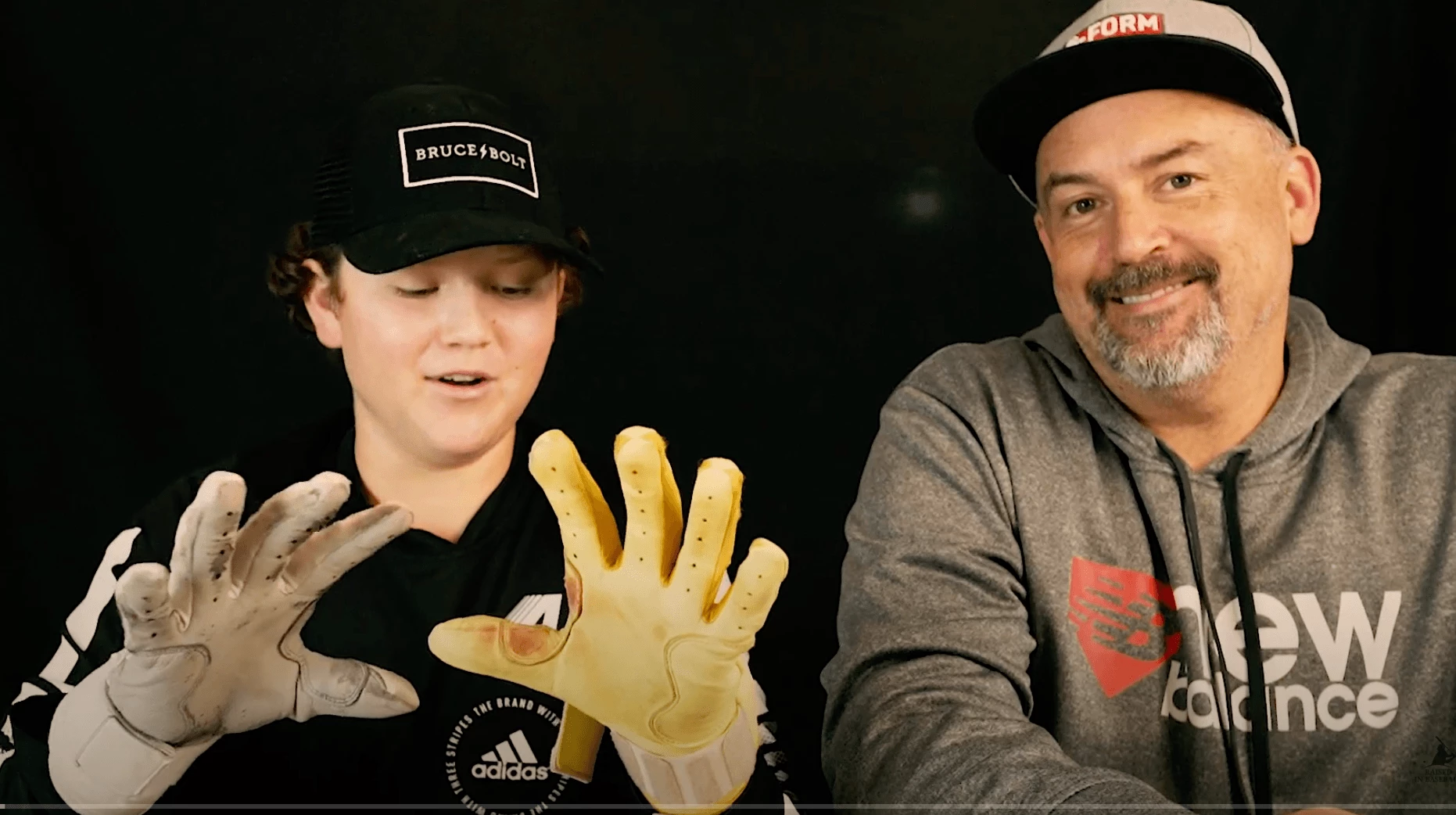 Bruce Bolt PREMIUM PRO Short Cuff Batting Gloves: Black 3 Bruce Bolt PREMIUM PRO Short Cuff Batting Gloves: Black - Image 3