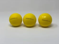One Dozen (12) SMUSHBALLS The Ultimate Indoor & Outdoor Batting Practice Ball: Yellow