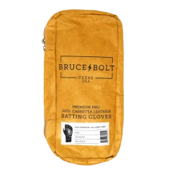 Bruce Bolt PREMIUM PRO Long Cuff Batting Gloves: Black -Fielding Gloves Sales Store LC BLKG BAG