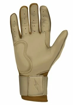 Bruce Bolt PREMIUM PRO Gold Series Batting Gloves: Long Cuff -Fielding Gloves Sales Store LC GLD PALM