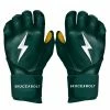 Bruce Bolt PREMIUM PRO Long Cuff Batting Gloves: Green