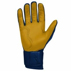 Bruce Bolt PREMIUM PRO Long Cuff Batting Gloves: Navy -Fielding Gloves Sales Store LC NVYG PALM