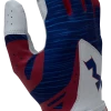 2018 Miken Pro Red White And Blue Batting Gloves: MBGL18-RWB