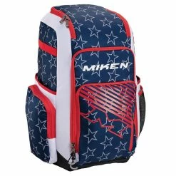 Miken Deluxe Slowpitch Backpack: MBA004 -Fielding Gloves Sales Store MikenDeluxeSlowpitchBackpack MBA004 StarsandStripes