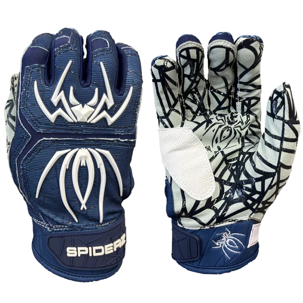 2023 Spiderz HYBRID Batting Gloves: Navy/White 1 2023 Spiderz HYBRID Batting Gloves: Navy/White