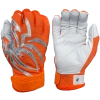2022 Spiderz PRIZM Batting Gloves: Orange/Silver