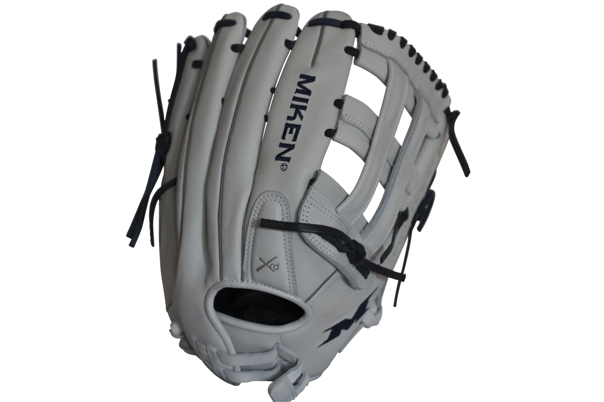 Miken Pro Series 14" Slow Pitch Fielding Glove - White/Navy: PRO140WN 1 Miken Pro Series 14" Slow Pitch Fielding Glove - White/Navy: PRO140WN