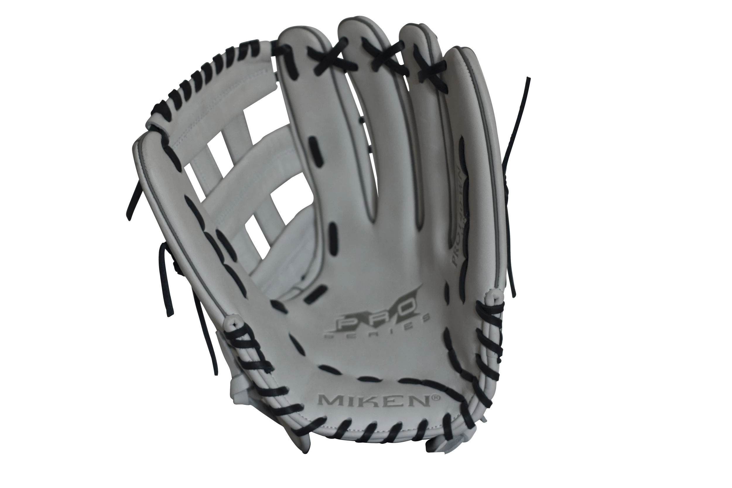 Miken Pro Series 14" Slow Pitch Fielding Glove - White/Navy: PRO140WN 3 Miken Pro Series 14" Slow Pitch Fielding Glove - White/Navy: PRO140WN - Image 3