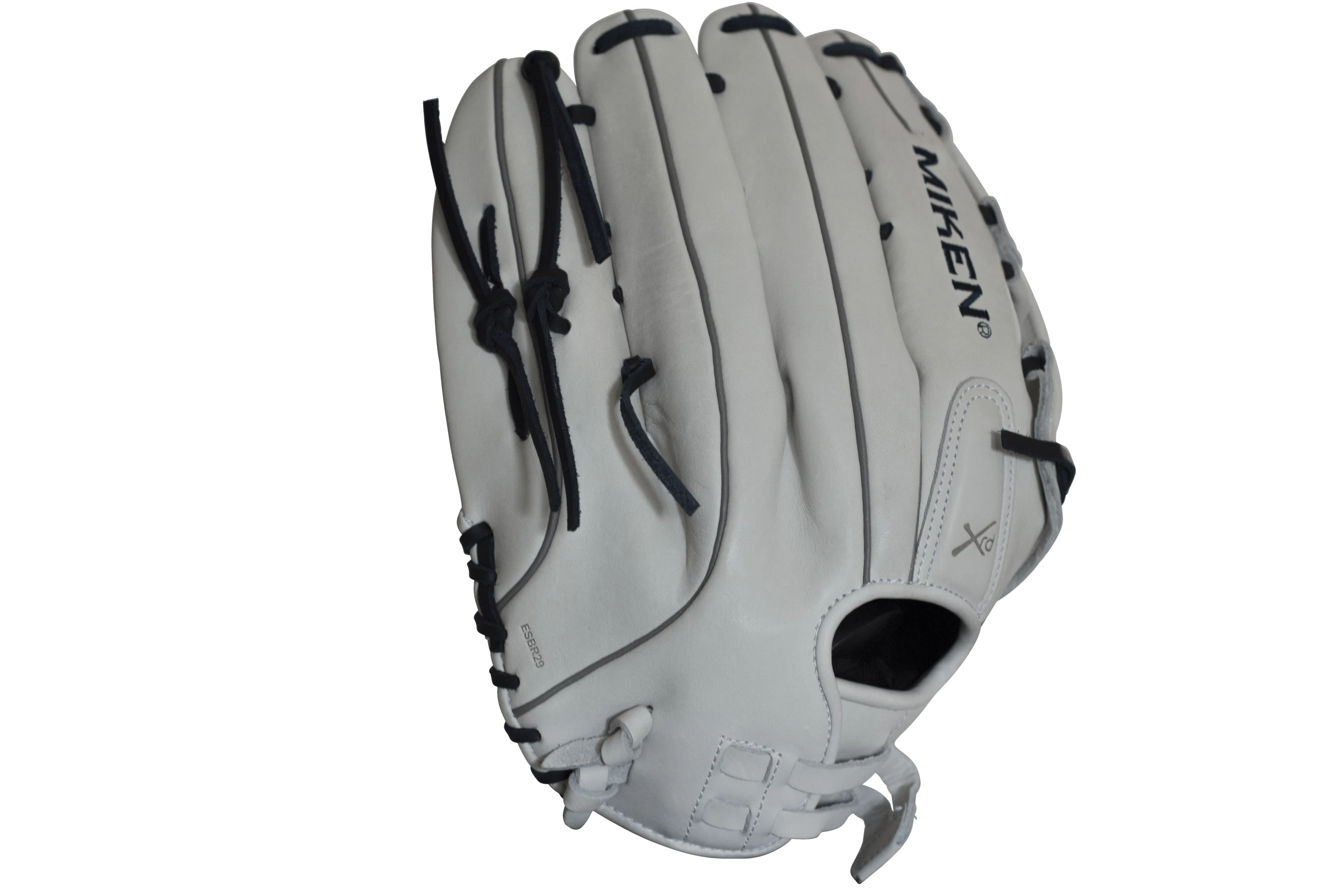 Miken Pro Series 14" Slow Pitch Fielding Glove - White/Navy: PRO140WN 2 Miken Pro Series 14" Slow Pitch Fielding Glove - White/Navy: PRO140WN - Image 2