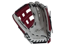 Miken Pro Series 14″ Slow Pitch Fielding Glove – White/Scarlet/Navy: PRO140WSN 7 Miken Pro Series 14″ Slow Pitch Fielding Glove – White/Scarlet/Navy: PRO140WSN -Fielding Gloves Sales Store PRO140WSN FRONT