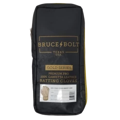 Bruce Bolt PREMIUM PRO Gold Series Batting Gloves: Short Cuff -Fielding Gloves Sales Store SC GLD BAG