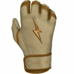 Bruce Bolt PREMIUM PRO Gold Series Batting Gloves: Short Cuff -Fielding Gloves Sales Store SC GLD RIGHT
