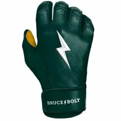 Bruce Bolt PREMIUM PRO Short Cuff Batting Gloves: GREEN -Fielding Gloves Sales Store SC GRNG RIGHT