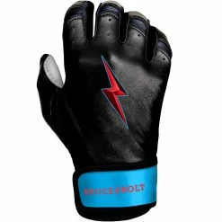 Bruce Bolt PREMIUM PRO BRINSON Series Short Cuff Batting Gloves: Black -Fielding Gloves Sales Store SC LBB RIGHT