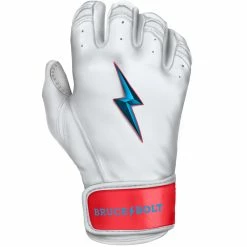 Bruce Bolt PREMIUM PRO BRINSON Series Short Cuff Batting Gloves: White -Fielding Gloves Sales Store SC LBW RIGHT