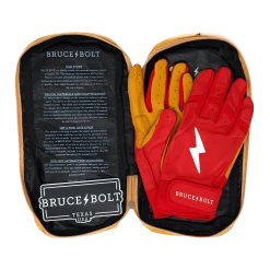 Bruce Bolt PREMIUM PRO Short Cuff Batting Gloves: Red -Fielding Gloves Sales Store SC REDG BAG2