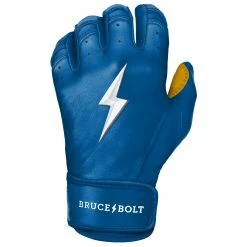 Bruce Bolt PREMIUM PRO Short Cuff Batting Gloves: Royal -Fielding Gloves Sales Store SC ROYG LEFT