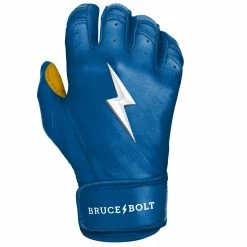 Bruce Bolt PREMIUM PRO Short Cuff Batting Gloves: Royal -Fielding Gloves Sales Store SC ROYG RIGHT