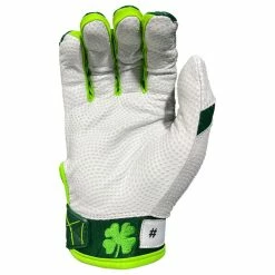 2023 Spiderz Ltd Ed "Lucky" ENDITE Batting Gloves: Dark Green/Kelly Green/White -Fielding Gloves Sales Store Spiderz Lucky Batting Gloves 2