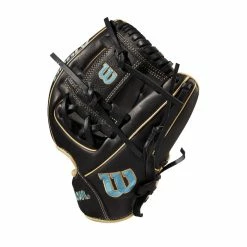 2022 Wilson A1000 DP15 11.5" Infield Baseball Glove: WTA10RB22DP15 -Fielding Gloves Sales Store WBW100132 2 A1000 DP15 IF 115 Blue Black Blonde.png.cq5dam.web .1200.1200