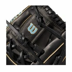 2022 Wilson A1000 DP15 11.5" Infield Baseball Glove: WTA10RB22DP15 -Fielding Gloves Sales Store WBW100132 4 A1000 DP15 IF 115 Blue Black Blonde.png.cq5dam.web .1200.1200