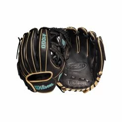 2022 Wilson A1000 DP15 11.5" Infield Baseball Glove: WTA10RB22DP15 -Fielding Gloves Sales Store WBW100132 8 A1000 DP15 IF 115 Blue Black Blonde.png.cq5dam.web .1200.1200
