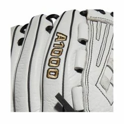 2022 Wilson A1000 V125 12.5" Outfield/Pitcher's Fastpitch Softball Glove: WTA10RF22V125 -Fielding Gloves Sales Store WBW100182 5 A1000 FP V125 OF 125 White Black.png.cq5dam.web .1200.1200