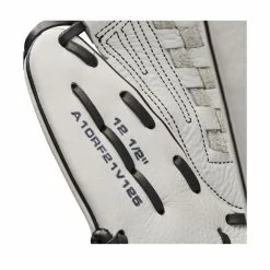 2022 Wilson A1000 V125 12.5" Outfield/Pitcher's Fastpitch Softball Glove: WTA10RF22V125 -Fielding Gloves Sales Store WBW100182 6 A1000 FP V125 OF 125 White Black.png.cq5dam.web .1200.1200