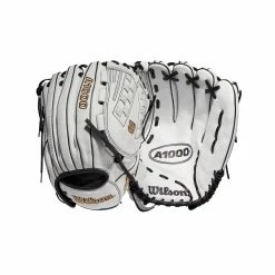 2022 Wilson A1000 V125 12.5" Outfield/Pitcher's Fastpitch Softball Glove: WTA10RF22V125 -Fielding Gloves Sales Store WBW100182 8 A1000 FP V125 OF 125 White Black.png.cq5dam.web .1200.1200