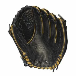 2021 Wilson A2000 SCV125 12.5" Outfield Fastpitch Softball Glove: WBW100222125 -Fielding Gloves Sales Store WBW100222 1 A2000 P OF V125 125 Black Gold BlackSnakeSS.png.cq5dam.web .1200.1200