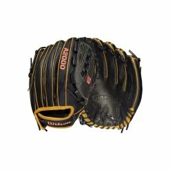 2021 Wilson A2000 SCV125 12.5" Outfield Fastpitch Softball Glove: WBW100222125 -Fielding Gloves Sales Store WBW100222 8 A2000 P OF V125 125 Black Gold BlackSnakeSS.png.cq5dam.web .1200.1200