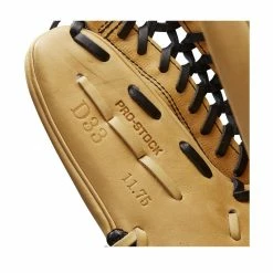 2022 Wilson A2000 D33 11.75" Pitcher's Baseball Glove: WTA20RB22D33 -Fielding Gloves Sales Store WBW100393 6 A2000 Leather D33 1175 Blonde Black.png.cq5dam.web .1200.1200