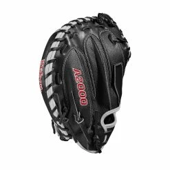 2022 Wilson A2000 M1DSS 33.5" Catcher's Mitt: WTA20RB22M1DSS -Fielding Gloves Sales Store WBW100401 3 A2000 M1D C 335 Black White Red.png.cq5dam.web .1200.1200