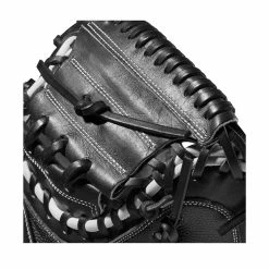 2022 Wilson A2000 M1DSS 33.5" Catcher's Mitt: WTA20RB22M1DSS -Fielding Gloves Sales Store WBW100401 4 A2000 M1D C 335 Black White Red.png.cq5dam.web .1200.1200