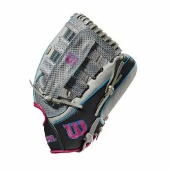 Wilson A2000 SCSP13SS 13" Slowpitch Softball Fielding Glove: WBW10040213 -Fielding Gloves Sales Store WBW100402 2 A2000 SP13 SC 13 GreyDimpled GreySS BlackSS.png.cq5dam.web .1200.1200