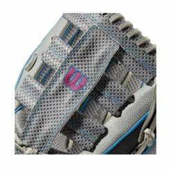 Wilson A2000 SCSP13SS 13" Slowpitch Softball Fielding Glove: WBW10040213 -Fielding Gloves Sales Store WBW100402 4 A2000 SP13 SC 13 GreyDimpled GreySS BlackSS.png.cq5dam.web .1200.1200