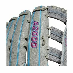 Wilson A2000 SCSP13SS 13" Slowpitch Softball Fielding Glove: WBW10040213 -Fielding Gloves Sales Store WBW100402 5 A2000 SP13 SC 13 GreyDimpled GreySS BlackSS.png.cq5dam.web .1200.1200