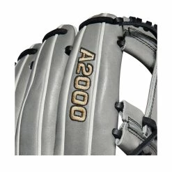 2022 Wilson A2000 H75 11.75" Infield Fastpitch Softball Glove: WTA20RF22H75 -Fielding Gloves Sales Store WBW100437 5 A2000 FP IF H75 1175 Grey White.png.cq5dam.web .1200.1200
