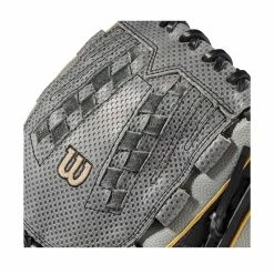 2022 Wilson A2000 SC V125SS 12.5" Outfield Fastpitch Softball Glove: WTA20RF22SCV125 -Fielding Gloves Sales Store WBW100442 4 A2000 FP SC V125 125 Grey Black Gold.png.cq5dam.web .1200.1200