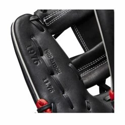 2023 Wilson A2000 1975 11.75" Infield Baseball Glove: WBW1009701175 -Fielding Gloves Sales Store WBW100970 6 2023 A2000 IF 1975 1175 Black White Red.png.cq5dam.web .1200.1200