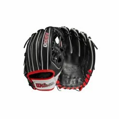 2023 Wilson A2000 1975 11.75" Infield Baseball Glove: WBW1009701175 -Fielding Gloves Sales Store WBW100970 8 A2000 IF 1975 1175 Black White Red.png.cq5dam.web .1200.1200