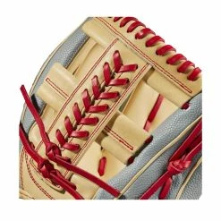 2023 Wilson A2000 1785 Super Skin 11.75" Infield Baseball Glove: WBW1009711175 11 2023 Wilson A2000 1785 Super Skin 11.75" Infield Baseball Glove: WBW1009711175 -Fielding Gloves Sales Store WBW100971 4 2023 A2000 IF 1785SS 1175 GreySS Blonde Red.png.cq5dam.web .1200.1200