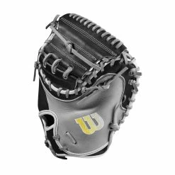 2023 Wilson A2000 M2 33.5" Baseball Catcher's Mitt: WBW100977335 -Fielding Gloves Sales Store WBW100977 2 A2000 C M2SS 335 Grey Black.png.cq5dam.web .1200.1200