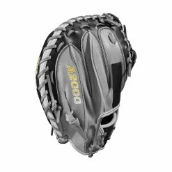 2023 Wilson A2000 M2 33.5" Baseball Catcher's Mitt: WBW100977335 -Fielding Gloves Sales Store WBW100977 3 A2000 C M2SS 335 Grey Black.png.cq5dam.web .1200.1200