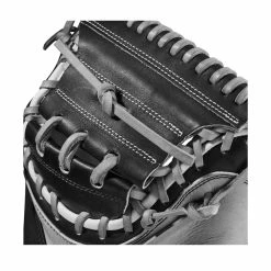 2023 Wilson A2000 M2 33.5" Baseball Catcher's Mitt: WBW100977335 -Fielding Gloves Sales Store WBW100977 4 A2000 C M2SS 335 Grey Black.png.cq5dam.web .1200.1200